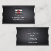 Metaal label Embed Steel Border Visitekaartje (Voorkant / Achterkant)