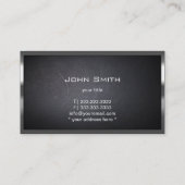 Metaal label Embed Steel Border Visitekaartje (Achterkant)