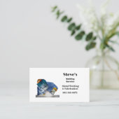 Metaal lassen en fabriceren van lassen visitekaartje (Staand voorkant)