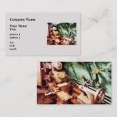 Metaal Lathe in onderzeeër Visitekaartje (Voorkant / Achterkant)