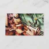 Metaal Lathe in onderzeeër Visitekaartje (Achterkant)