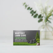 Metaal Lawn Care & Landschapsprofessional Visitekaartje (Staand voorkant)