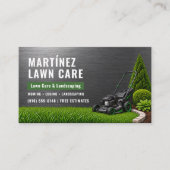 Metaal Lawn Care & Landschapsprofessional Visitekaartje (Voorkant)