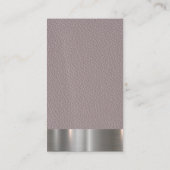 metaal | Leder Visitekaartje (Achterkant)