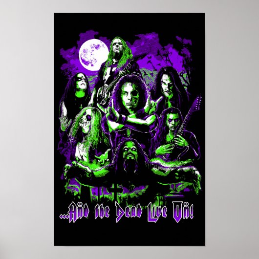Metaal Legenden Poster - De Doden Leven Voort! (Voorkant)
