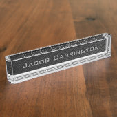 Metaal Lijst en chroom Naambordje (Zijkant)