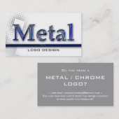 METAAL LOGO ONTWERP K | Visitekaartjes voor lassen (Voorkant / Achterkant)