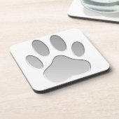 Metaal-look-dog afdrukken bier onderzetter (Linkerzijde)