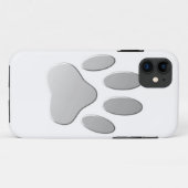 Metaal-look-dog afdrukken Case-Mate iPhone case (Achterkant (horizontaal))