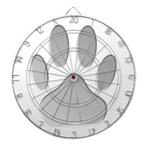 Metaal-look-dog afdrukken dartbord