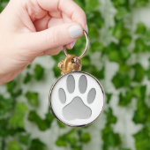 Metaal-look-dog afdrukken sleutelhanger (Hand)