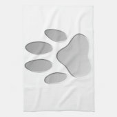 Metaal-look-dog afdrukken theedoek (Verticaal)