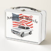 Metaal Lunchbox American Musea White Nova (Voorkant)