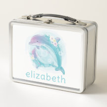 METAAL LUNCHBOX : DOLPHINS
