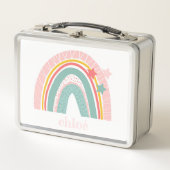 METAAL LUNCHBOX : RAINBOW + STARS (Voorkant)