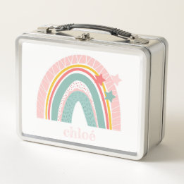 METAAL LUNCHBOX : RAINBOW + STARS