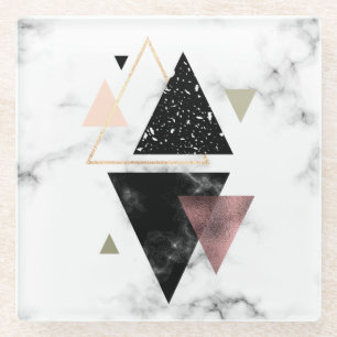 Metaal meetbaar geometrisch ontwerp glazen onderzetter