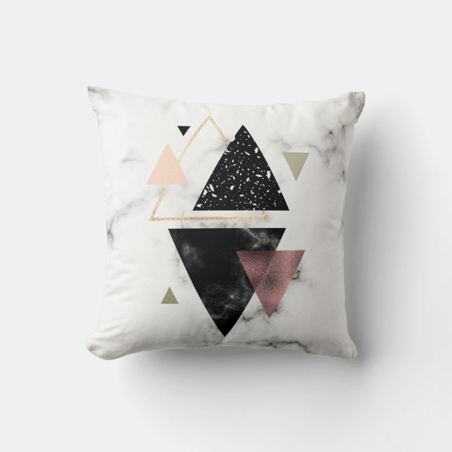Metaal meetbaar geometrisch ontwerp kussen (Voorkant)