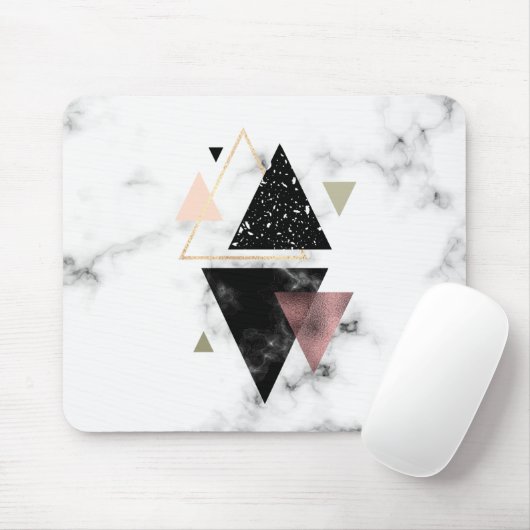 Metaal meetbaar geometrisch ontwerp muismat (Met muis)