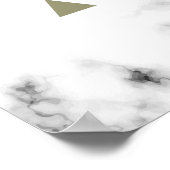 Metaal meetbaar geometrisch ontwerp poster (Hoek)