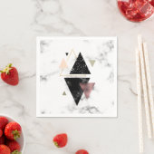 Metaal meetbaar geometrisch ontwerp servet (Insitu)