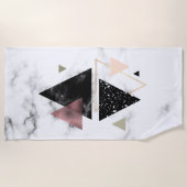 Metaal meetbaar geometrisch ontwerp strandlaken (Voorkant)