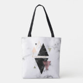 Metaal meetbaar geometrisch ontwerp tote bag (Achterkant)