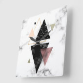 Metaal meetbaar geometrisch ontwerp vierkante klok (Hoek)