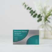Metaal met Blauwgroen visitekaartje van de Kutuitc (Staand voorkant)