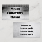 Metaal met de Visitekaartjes van de Grens van (Voorkant / Achterkant)