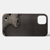 Metaal met kogelgaten achtergrond Case-Mate iPhone case (Achterkant (horizontaal))