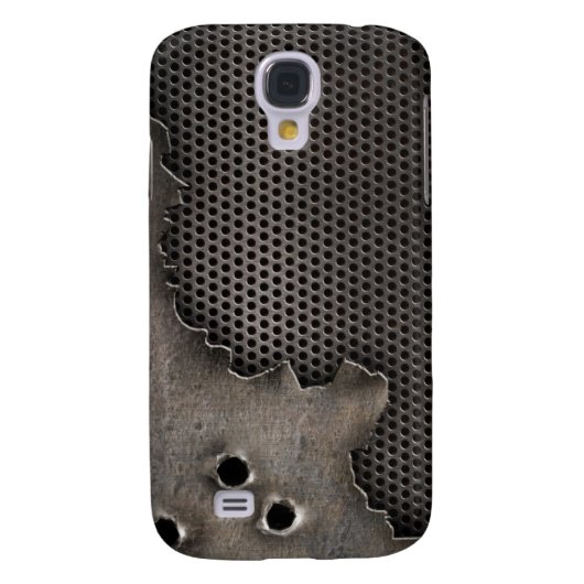 Metaal met kogelgaten achtergrond Case-Mate samsung galaxy hoesje (Achterkant)