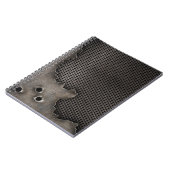 Metaal met kogelgaten achtergrond notitieboek (Linkerzijde)