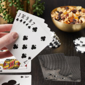 Metaal met kogelgaten achtergrond pokerkaarten (Insitu)