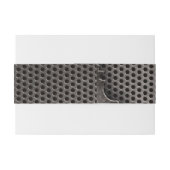 Metaal met kogelgaten achtergrond uitnodigingen wikkel (Achterkant Voorbeeld)