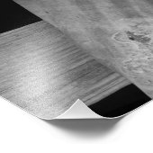 Metaal met rippen (afdrukken) foto afdruk (Hoek)