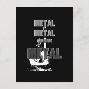 Metaal, metaal en meer briefkaart