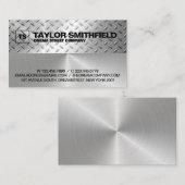 Metaal modern professioneel Visitekaartje (Voorkant / Achterkant)