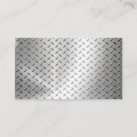 Metaal modern professioneel Visitekaartje (Achterkant)