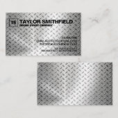 Metaal modern professioneel Visitekaartje (Voorkant / Achterkant)