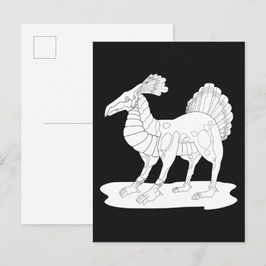 Metaal Monster Briefkaart (Voorkant / Achterkant)
