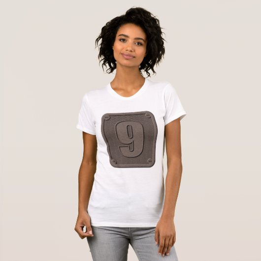 Metaal Nummer Negen Vrouwen T-shirt (Voorkant volledig)