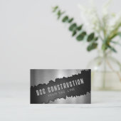 Metaal Ogend Mannelijk Modern Minimalistisch Koel Visitekaartje (Staand voorkant)