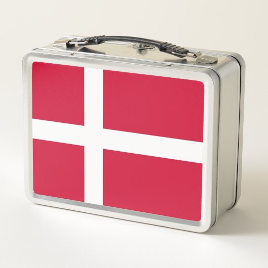 Metaal onroestvrijzegel met demnark-vlag (Achterkant)