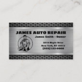 Metaal ontwerp Automatische automatische reparatie Visitekaartje (Voorkant)