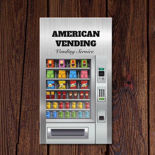 Metaal ontwerp van leverancier van voedsel-snack v visitekaartje