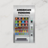 Metaal ontwerp van leverancier van voedsel-snack v visitekaartje (Voorkant)