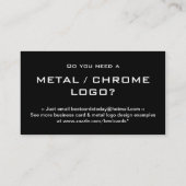 METAAL ONTWERP VAN LOGO D | Visitekaartjes voor de (Achterkant)