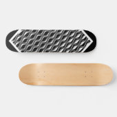 Metaal oog zwarte illusie  deck w2 persoonlijk skateboard (Horizontaal)