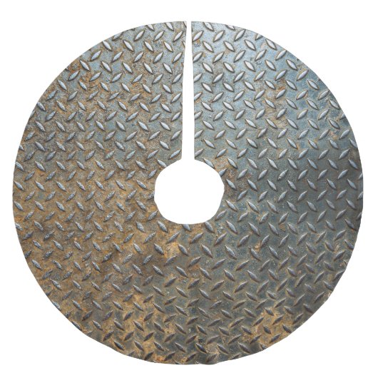 Metaal oppervlak, reflecterende textuur achtergron kerstboom rok (Voorkant)